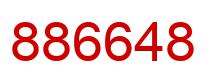 Number 886648 red image