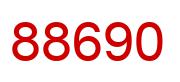 Number 88690 red image