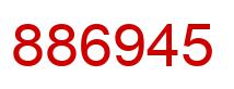 Number 886945 red image
