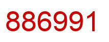 Number 886991 red image