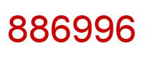 Number 886996 red image