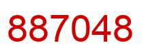 Number 887048 red image