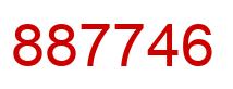 Number 887746 red image
