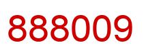 Number 888009 red image