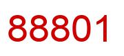 Number 88801 red image