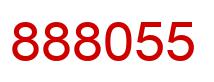 Number 888055 red image
