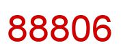 Number 88806 red image