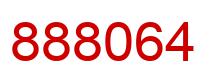 Number 888064 red image