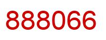 Number 888066 red image