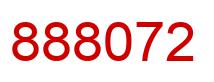 Number 888072 red image