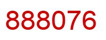 Number 888076 red image