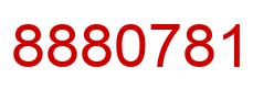 Number 8880781 red image