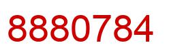 Number 8880784 red image