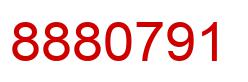 Number 8880791 red image