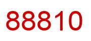 Number 88810 red image