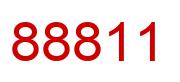Number 88811 red image
