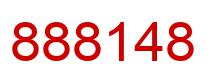 Number 888148 red image