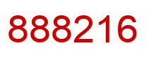 Number 888216 red image
