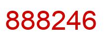 Number 888246 red image