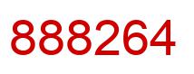 Number 888264 red image