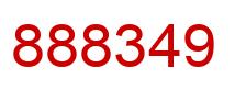 Número 888349 imagen rojo