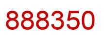 Number 888350 red image
