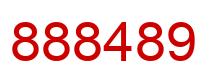 Number 888489 red image