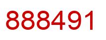 Number 888491 red image