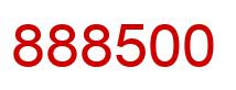 Number 888500 red image
