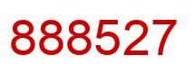 Number 888527 red image