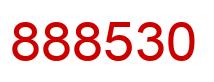 Number 888530 red image