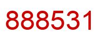 Number 888531 red image