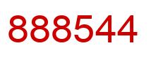 Number 888544 red image