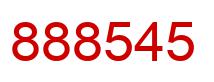Number 888545 red image