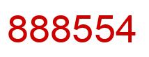 Número 888554 imagen rojo