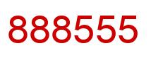 Number 888555 red image