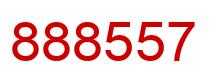 Number 888557 red image