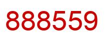 Number 888559 red image