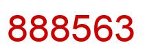 Número 888563 imagen rojo
