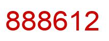 Number 888612 red image