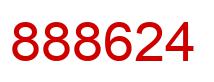 Number 888624 red image