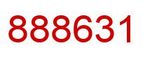 Number 888631 red image
