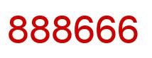 Number 888666 red image