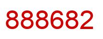 Number 888682 red image