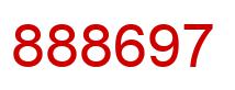 Number 888697 red image