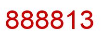 Number 888813 red image