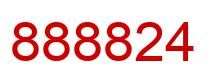 Number 888824 red image