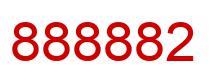 Number 888882 red image