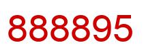 Number 888895 red image