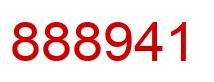 Number 888941 red image